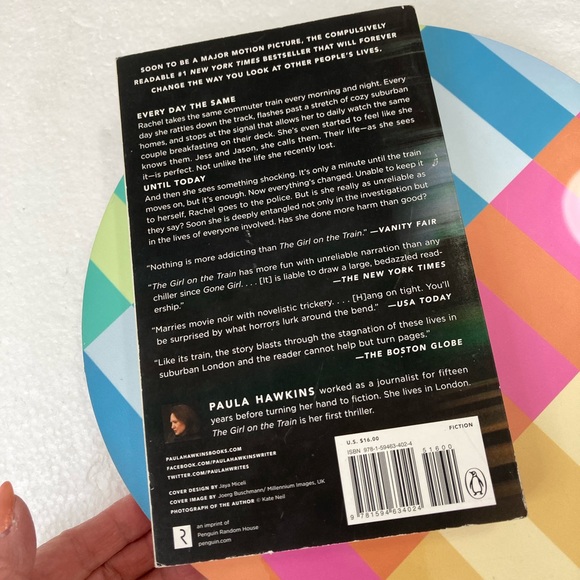 The Girl on the Train novel by Paula Hawkins - Picture 2 of 5